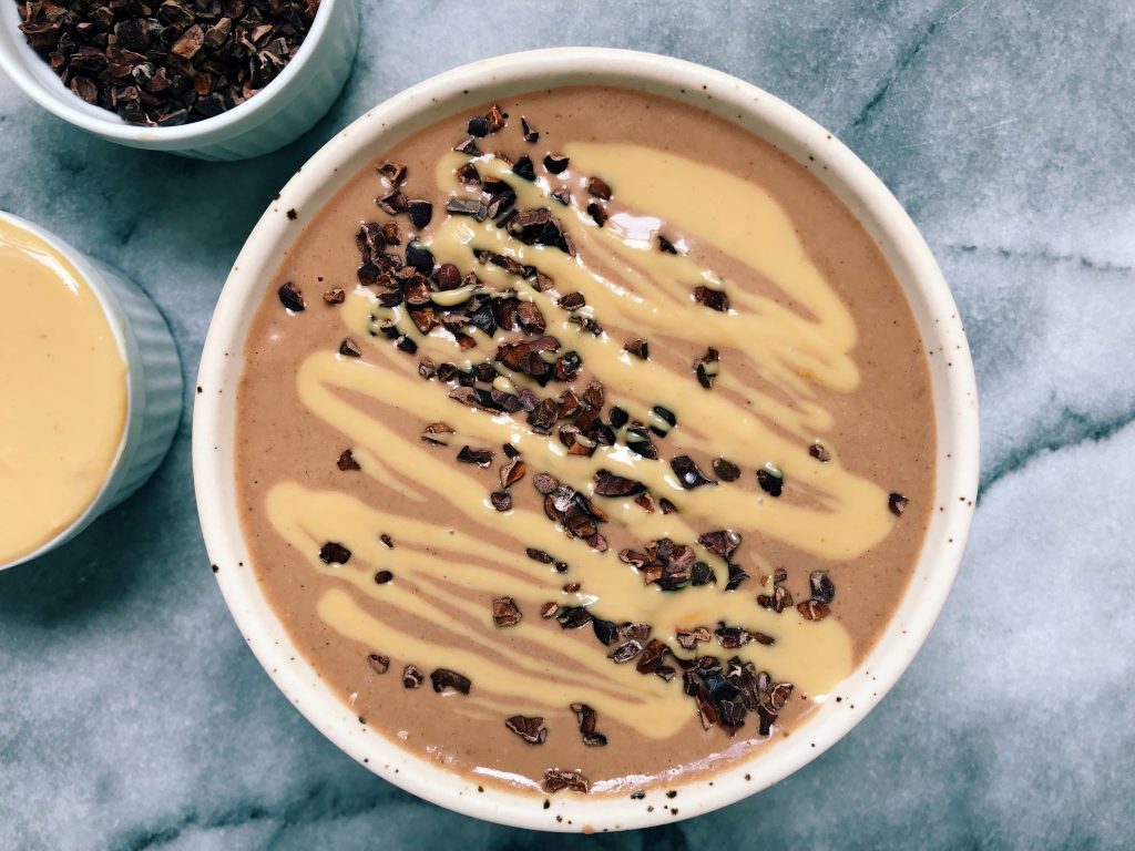 pbcup3 1024x768 - Peanut Butter Cup Smoothie Bowl