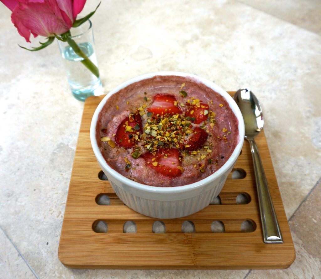 DSC03266 1024x889 - Steel Cut Strawberry Baked Oatmeal