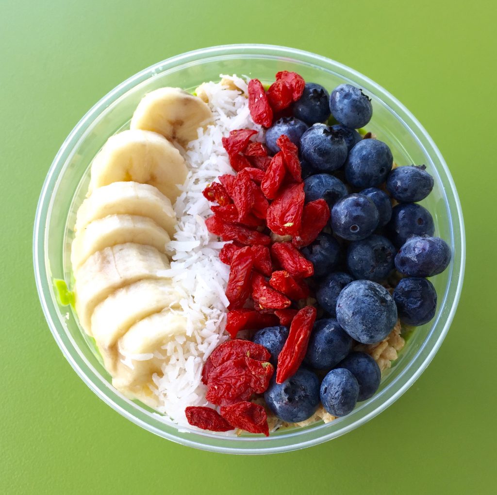 acai bowl toppings 1024x1019 - My Top Spots for Acai Bowls in Southern California