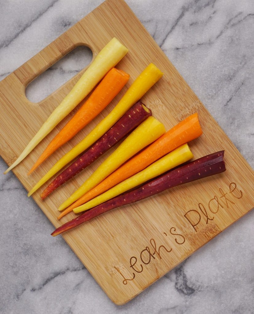 Roasted Rainbow Carrots with a Maple Tahini Sauce 827x1024 - Roasted Rainbow Carrots with a Maple Tahini Sauce