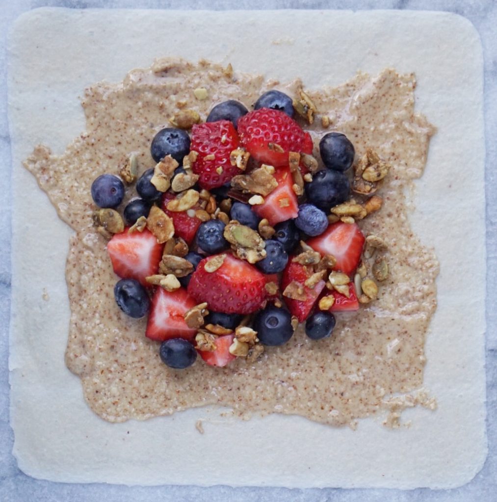 Paleo Berry Breakfast Burrito by Leahs Plate3 1013x1024 - Paleo Berry Breakfast Burrito