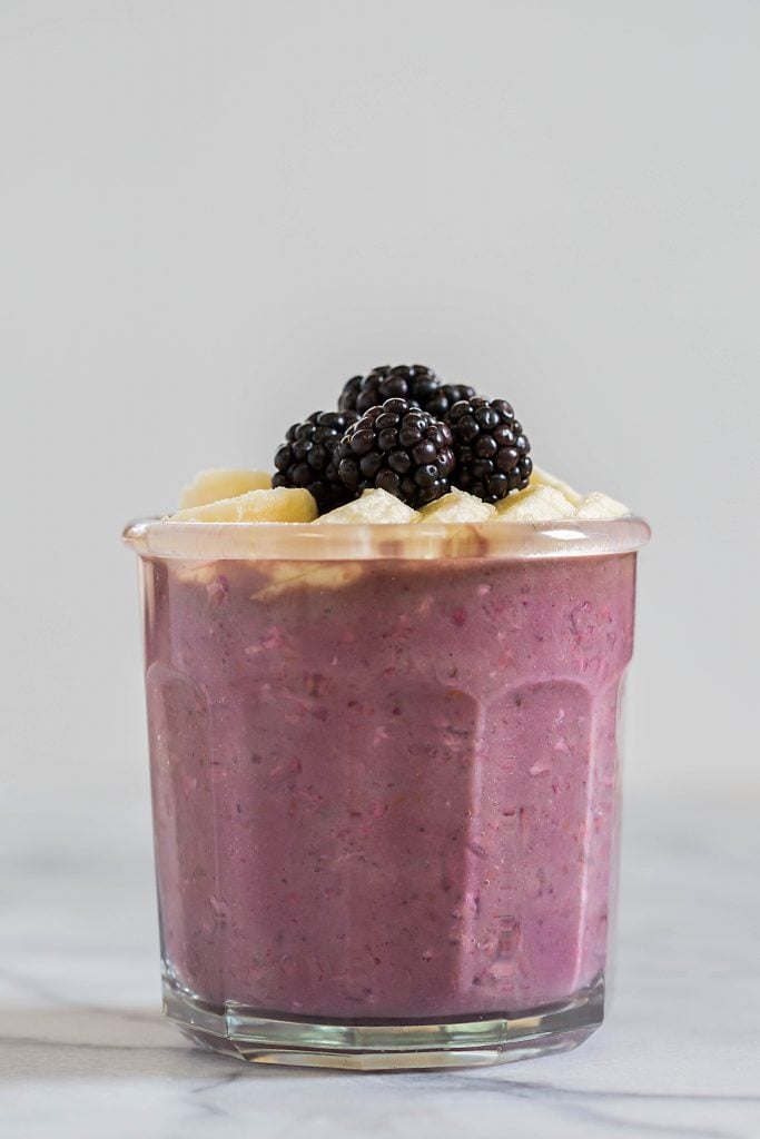 Blackberry Banana Overnight Oats by Leahs Plate3 683x1024 - Blackberry Banana Overnight Oats