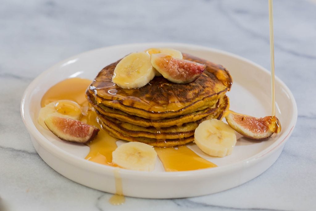 Flourless Paleo Pumpkin Pancakes by Leahs Plate3 1024x683 - Paleo Pumpkin Pancakes