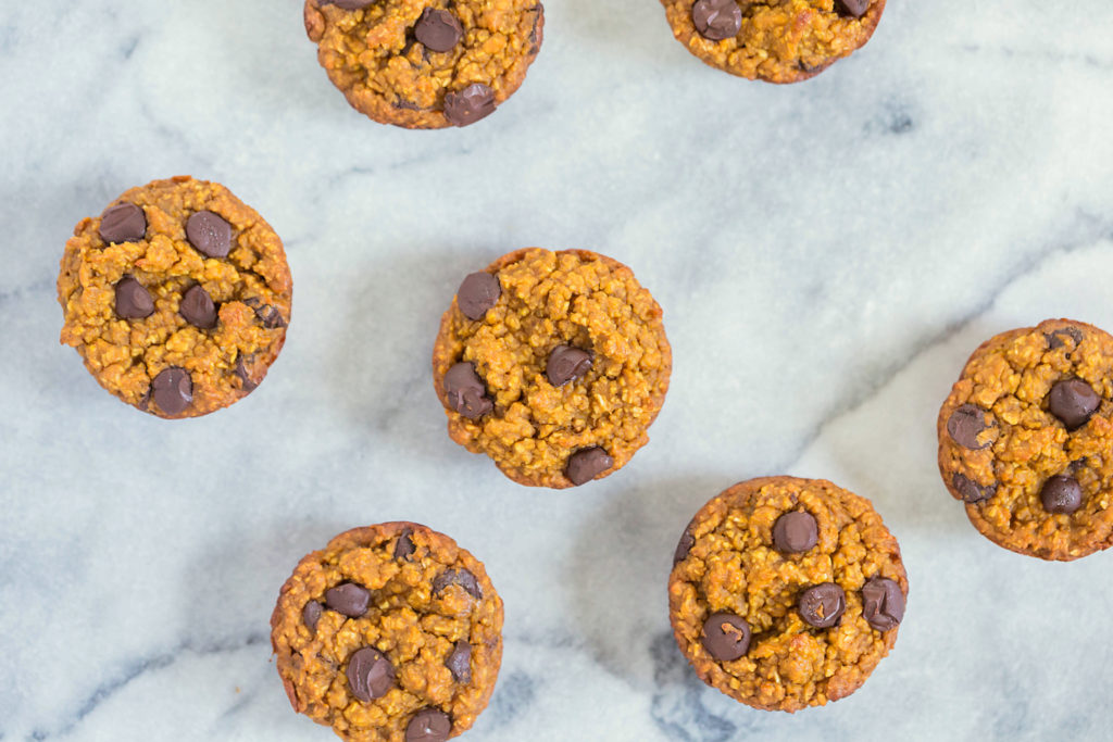 Flourless Pumpkin Chocolate Chip Muffins by Leahs Plate2 1024x683 - Gluten-Free Chocolate Chip Pumpkin Muffins