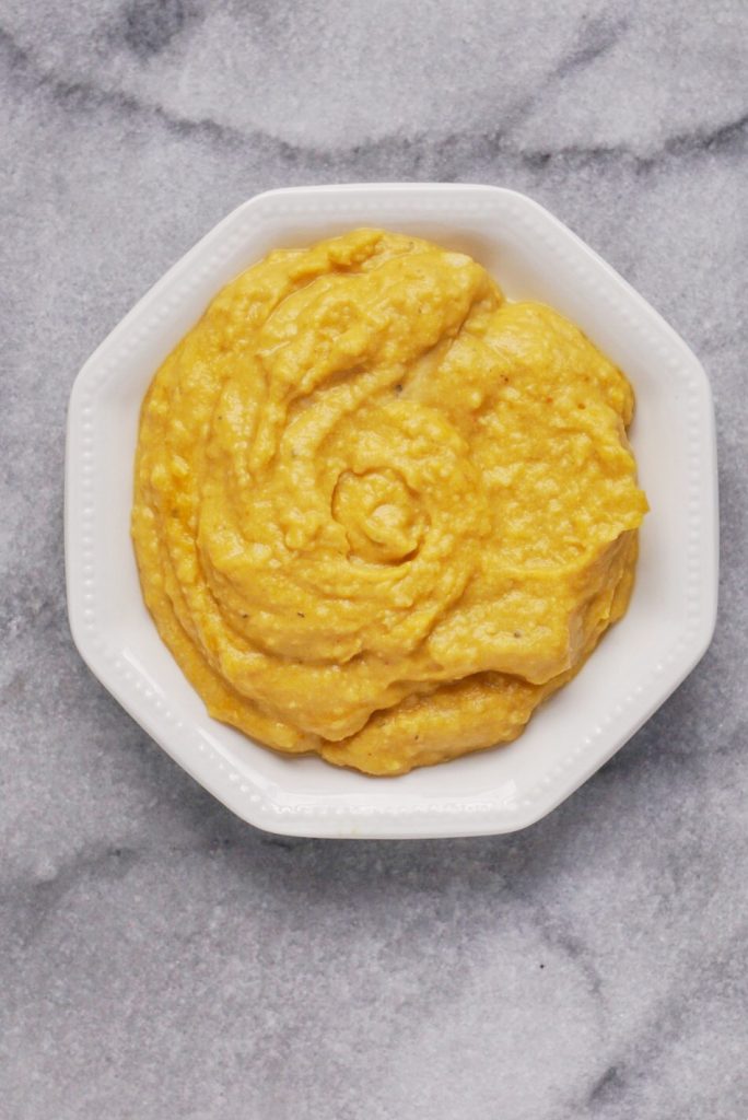 pumpkin hummus5 684x1024 - California Veggie Burger with Sweet & Savory Pumpkin Hummus