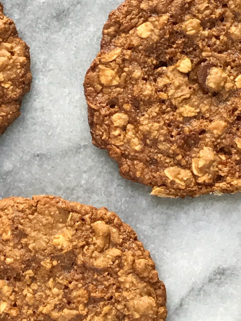 Flourless Chocolate Chip Oatmeal Cookies3 768x1024 - Flourless Chocolate Chip Oatmeal Cookies