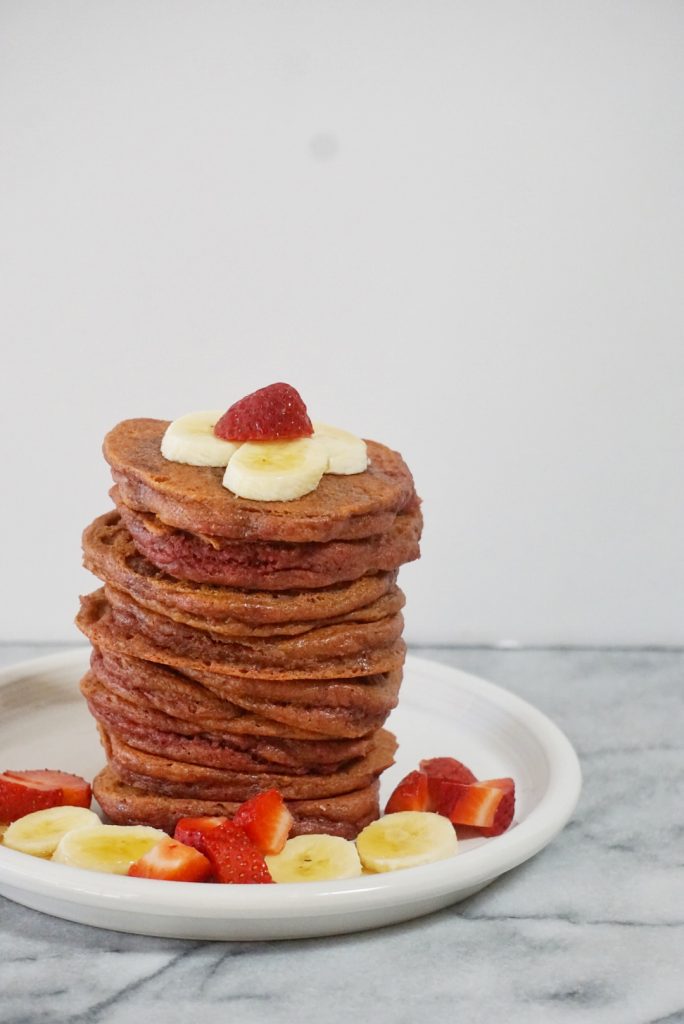 Valentines Day Morning Grain Free Red Velvet Pancakes2 684x1024 - Valentine's Day Morning Grain-Free Red Velvet Pancakes