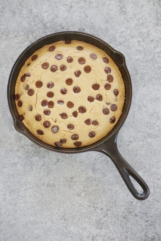 Chocolate Chip Pancake Skillet Bake2 684x1024 - Allergen-Free Chocolate Chip Pancake Skillet Bake (Vegan & Gluten-Free)