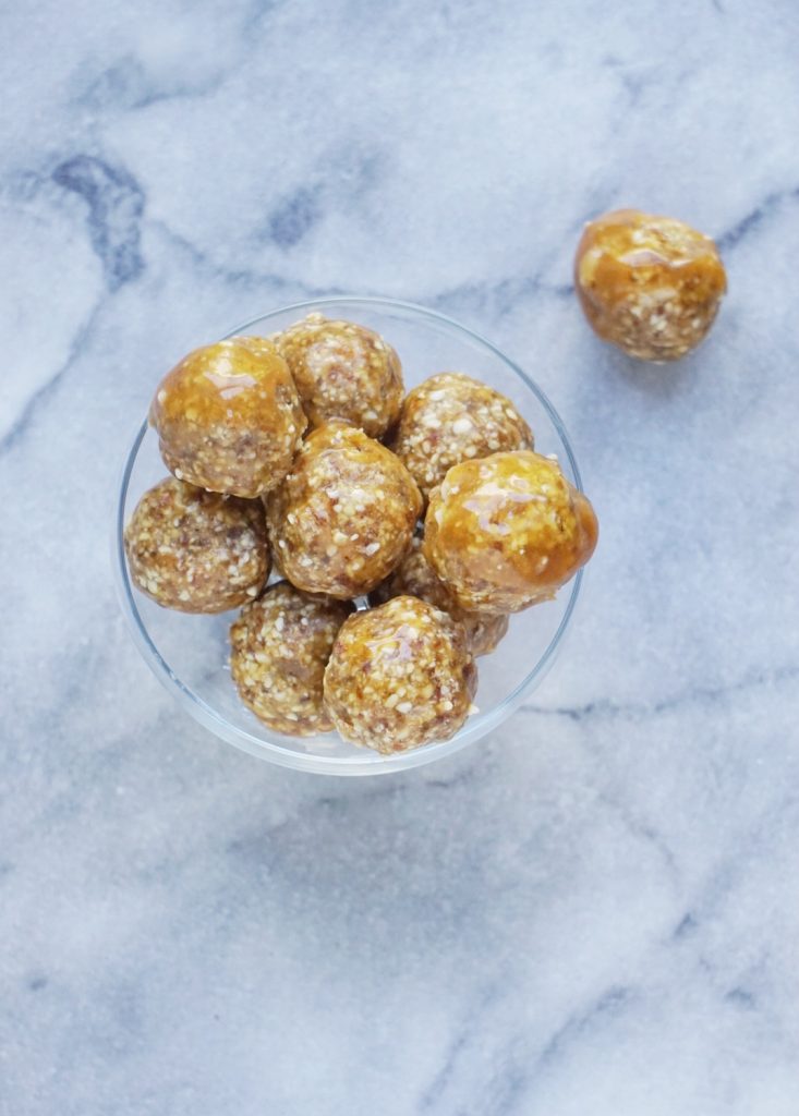 Salted Caramel Donut Holes2 733x1024 - Raw Salted Caramel Donut Holes (Vegan + Gluten-Free)