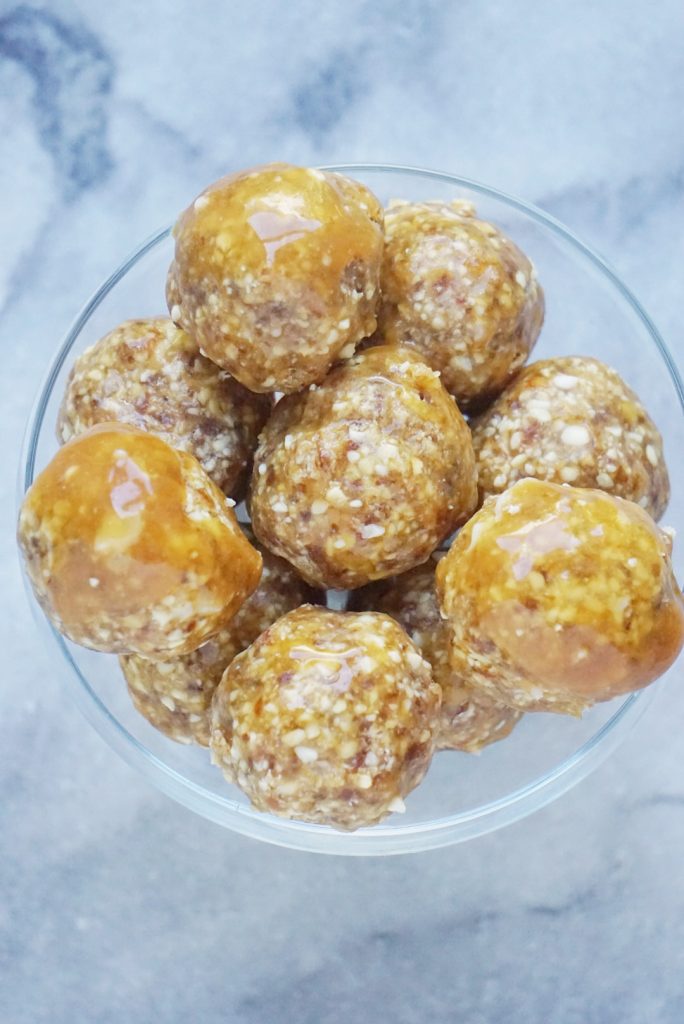 Salted Caramel Donut Holes4 684x1024 - Raw Salted Caramel Donut Holes (Vegan + Gluten-Free)