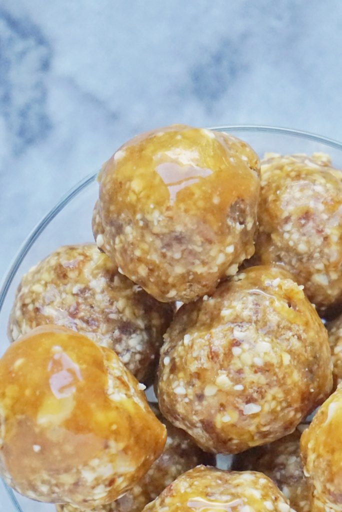 Salted Caramel Donut Holes5 684x1024 - Raw Salted Caramel Donut Holes (Vegan + Gluten-Free)