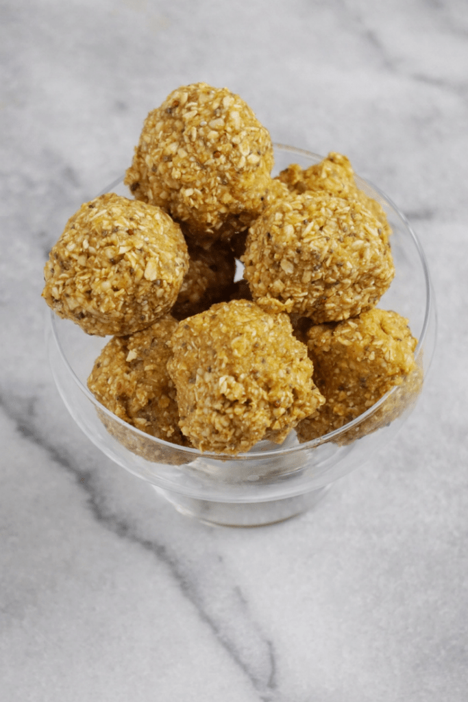 Pumpkin Pie Energy Bites3 683x1024 - No-Bake Pumpkin Pie Energy Balls (Vegan & GF)