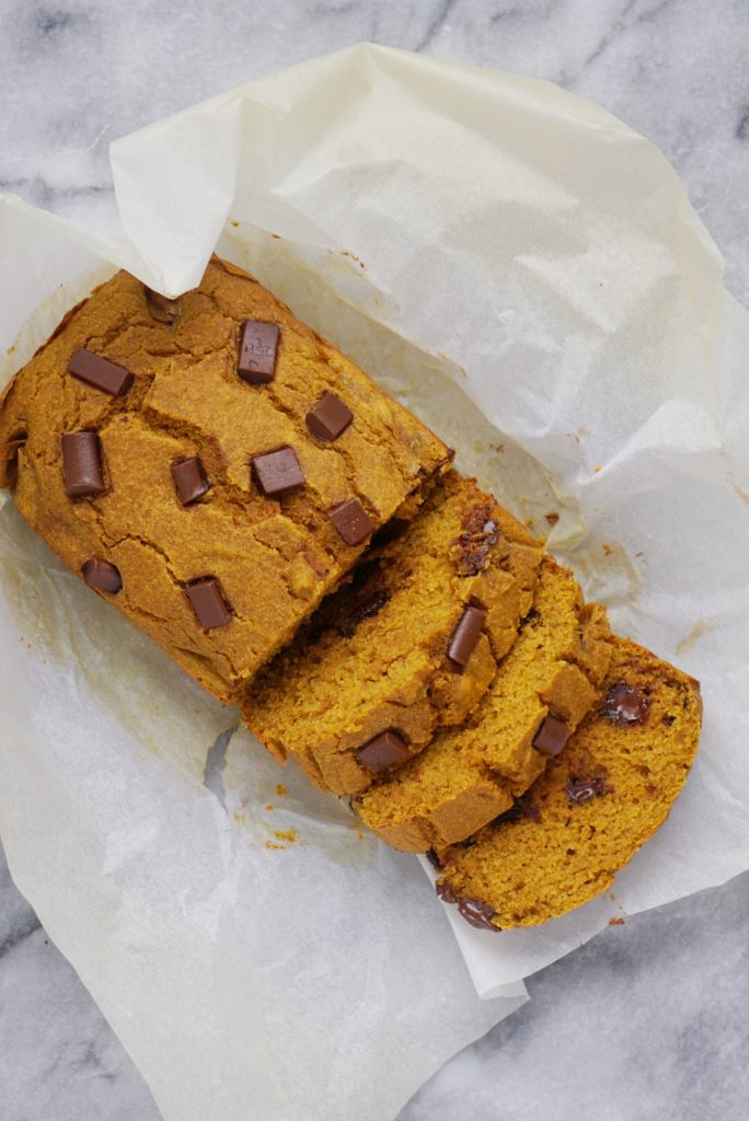 Healthy Chocolate Chip Pumpkin Bread2 684x1024 - Healthy Chocolate Chip Pumpkin Bread