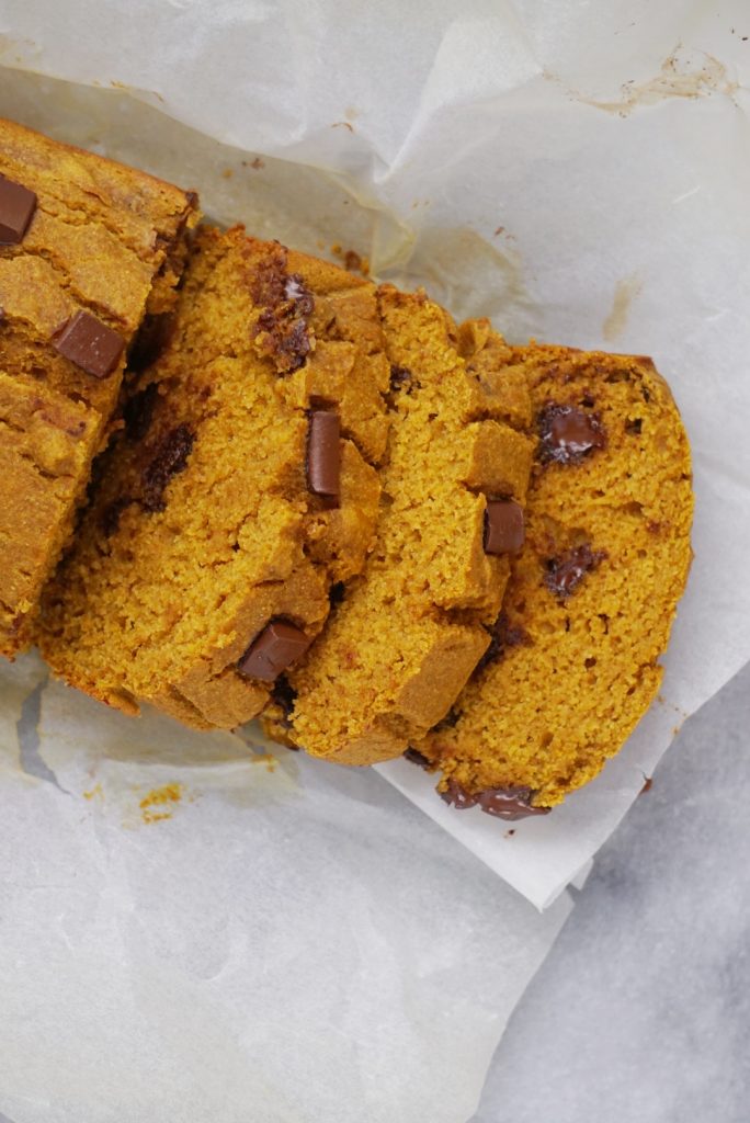 Healthy Chocolate Chip Pumpkin Bread5 684x1024 - Healthy Chocolate Chip Pumpkin Bread