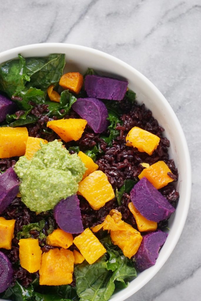 Superfood Grain Bowl 2 684x1024 - Pumpkin Seed Pesto Coconut Black Rice Superfood Bowl (Vegan & GF)