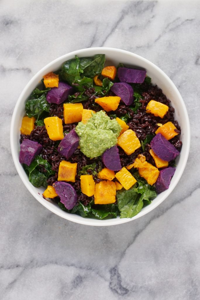 Superfood Grain Bowl 684x1024 - Pumpkin Seed Pesto Coconut Black Rice Superfood Bowl (Vegan & GF)