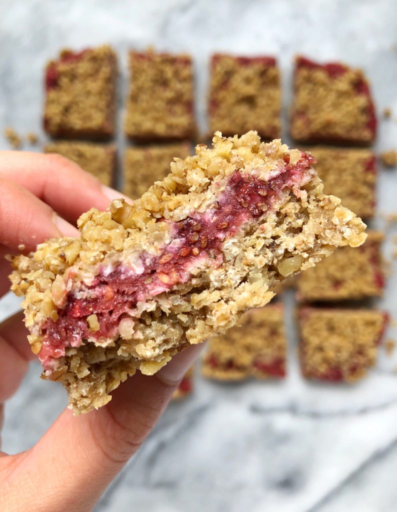 Raspberry Oat Crumble Bars 794x1024 - Raspberry Oat Crumble Bars (Gluten-Free & Dairy-Free)