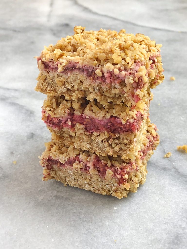 Raspberry Oat Crumble Bars3 768x1024 - Raspberry Oat Crumble Bars (Gluten-Free & Dairy-Free)