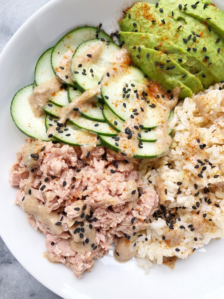 Ahi Tuna Bowl with an Asian Almond Butter Dressing4 768x1024 - Ahi Tuna Bowl with an Asian Almond Butter Dressing