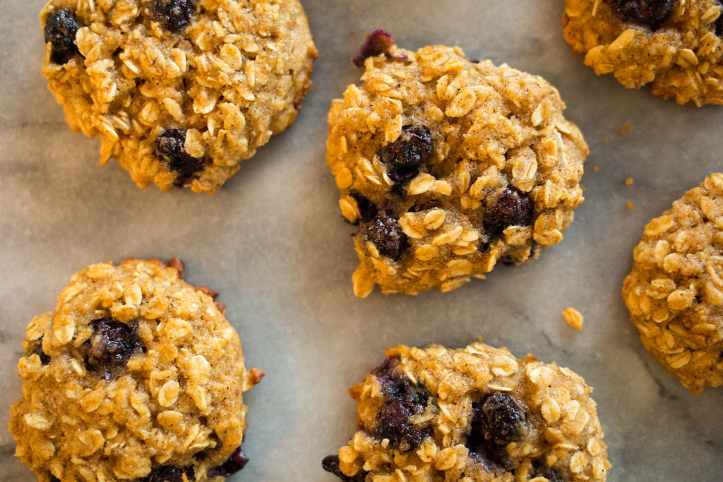 Blueberry Oatmeal Cookies4 1024x683 - Blueberry Honey Oat Breakfast Cookies (Gluten-Free)