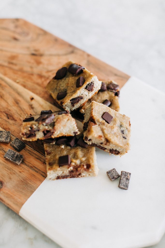 banana bread bars5 683x1024 - Chocolate Chunk Banana Bread Bars (Paleo & Gluten-Free)