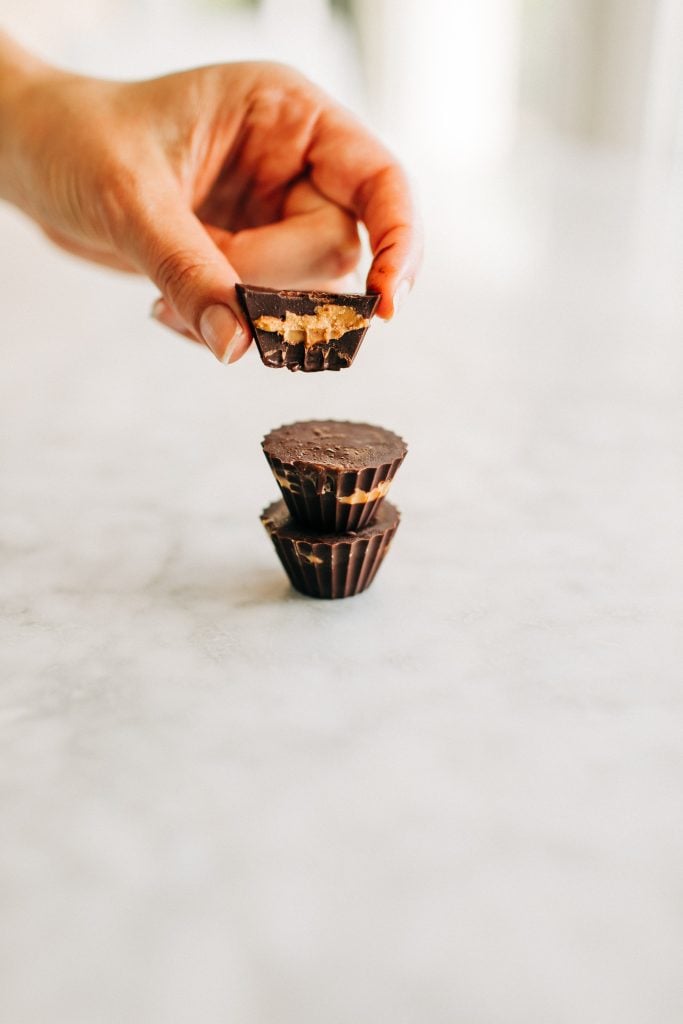 pb cups5 683x1024 - Homemade Healthy Peanut Butter Cups! (Dairy-Free & Gluten-Free)