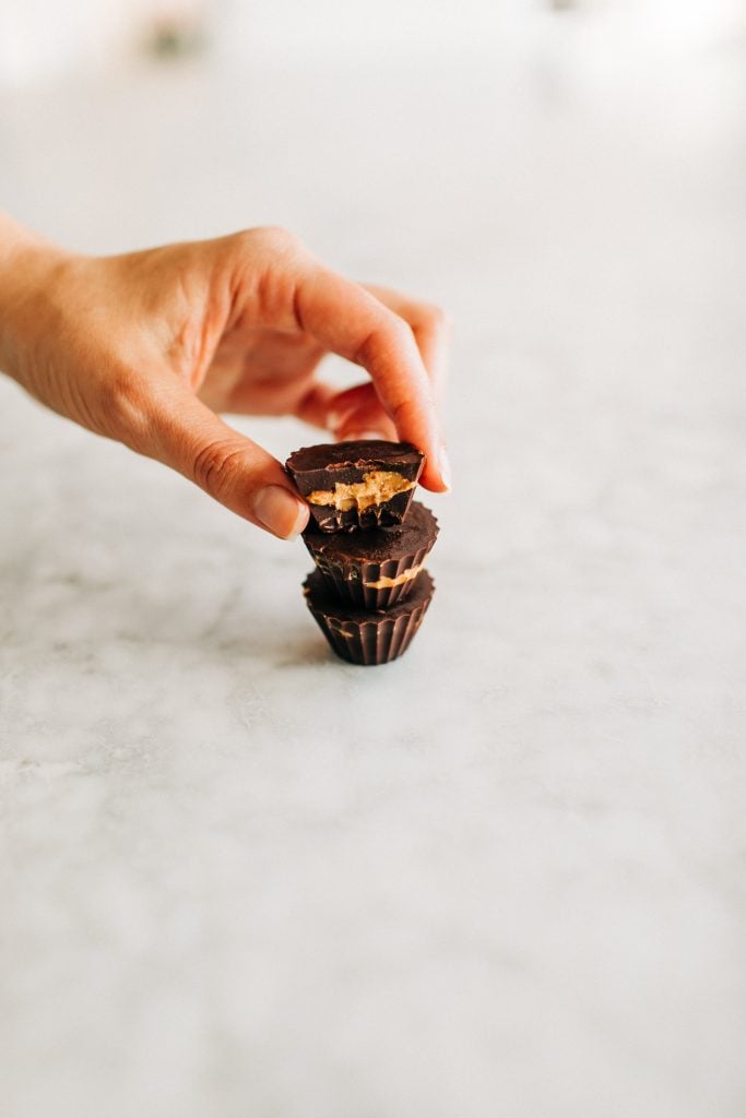 pb cups7 683x1024 - Homemade Healthy Peanut Butter Cups! (Dairy-Free & Gluten-Free)