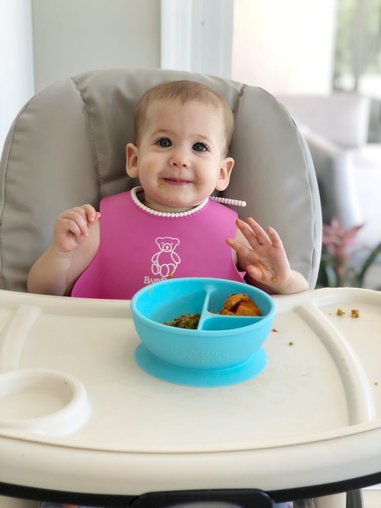 Jordyn with learning bowl 768x1024 - Meal Prepping and Mealtime Made Easier for Little Ones and Adults