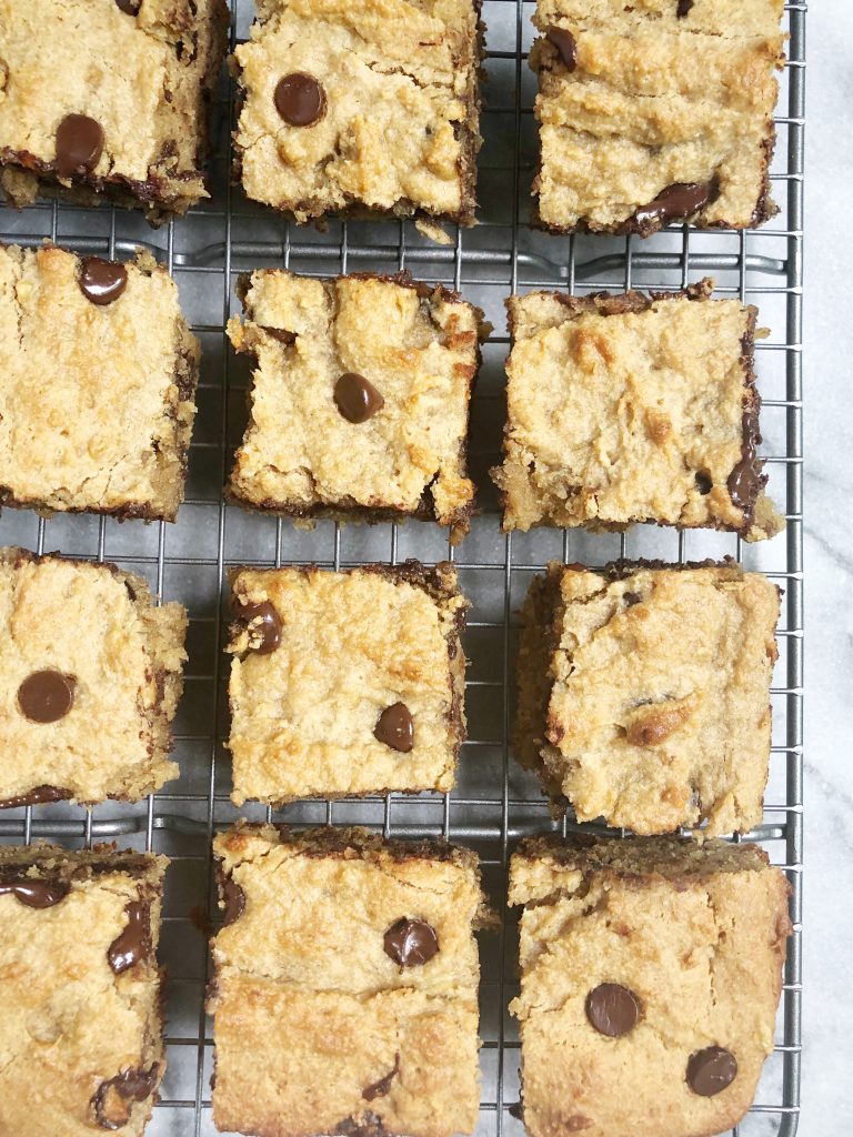 choc chip pb ban4 768x1024 - Chocolate Chip Peanut Butter Banana Bread Bars (Grain-Free, Gluten-Free, Dairy-Free)