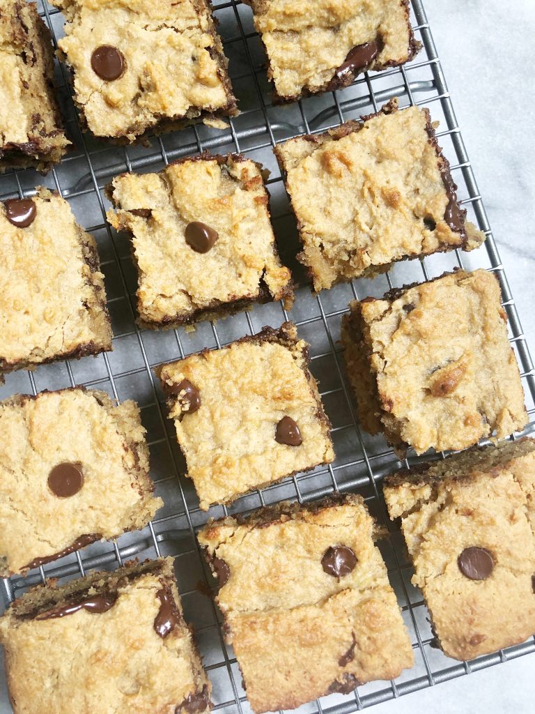 choc chip pb ban6 768x1024 - Chocolate Chip Peanut Butter Banana Bread Bars (Grain-Free, Gluten-Free, Dairy-Free)