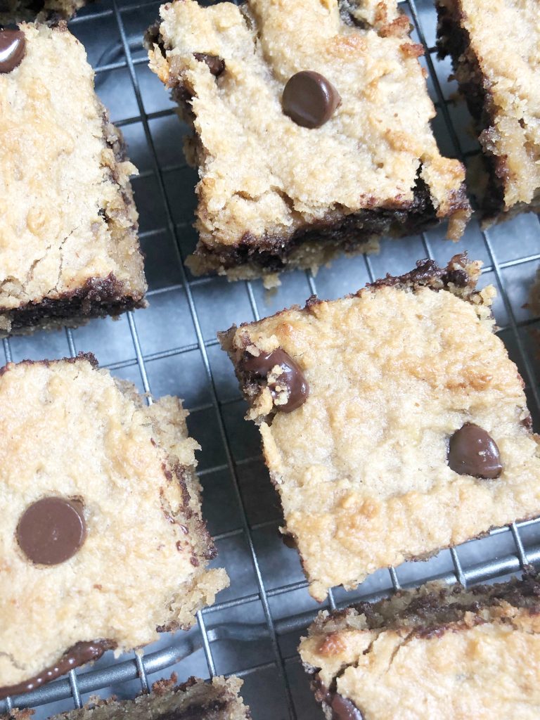 choc chip pb ban7 768x1024 - Chocolate Chip Peanut Butter Banana Bread Bars (Grain-Free, Gluten-Free, Dairy-Free)