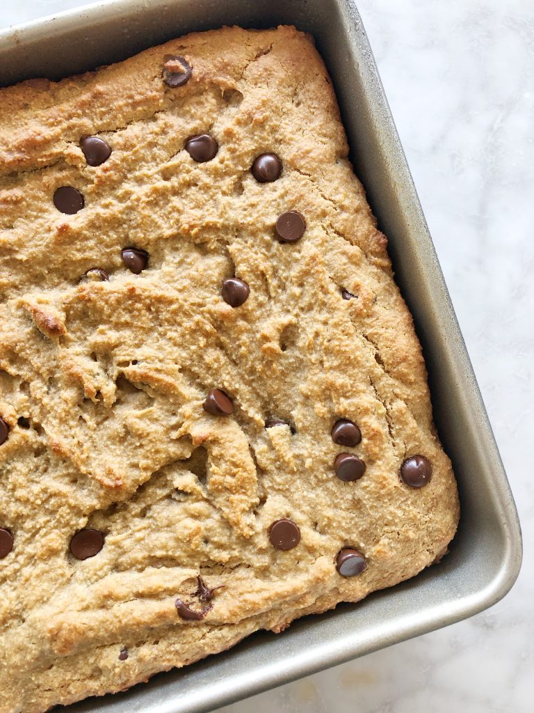 pbban3 768x1024 - Chocolate Chip Peanut Butter Banana Bread Bars (Grain-Free, Gluten-Free, Dairy-Free)