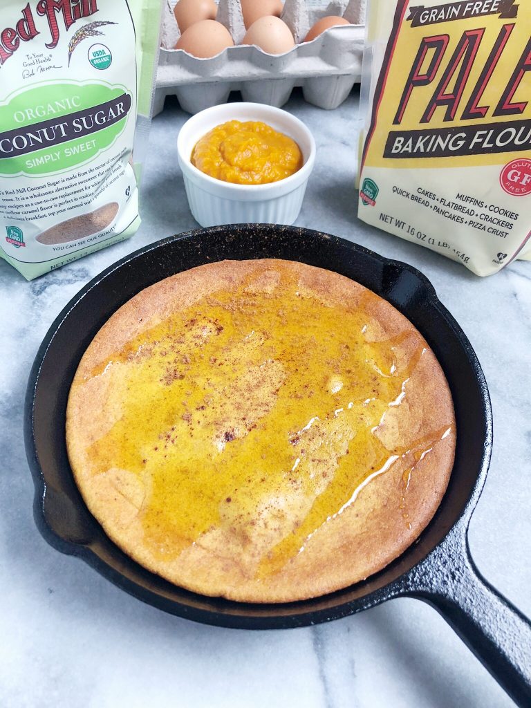 dutchbaby 768x1024 - Paleo Pumpkin Pie Dutch Baby