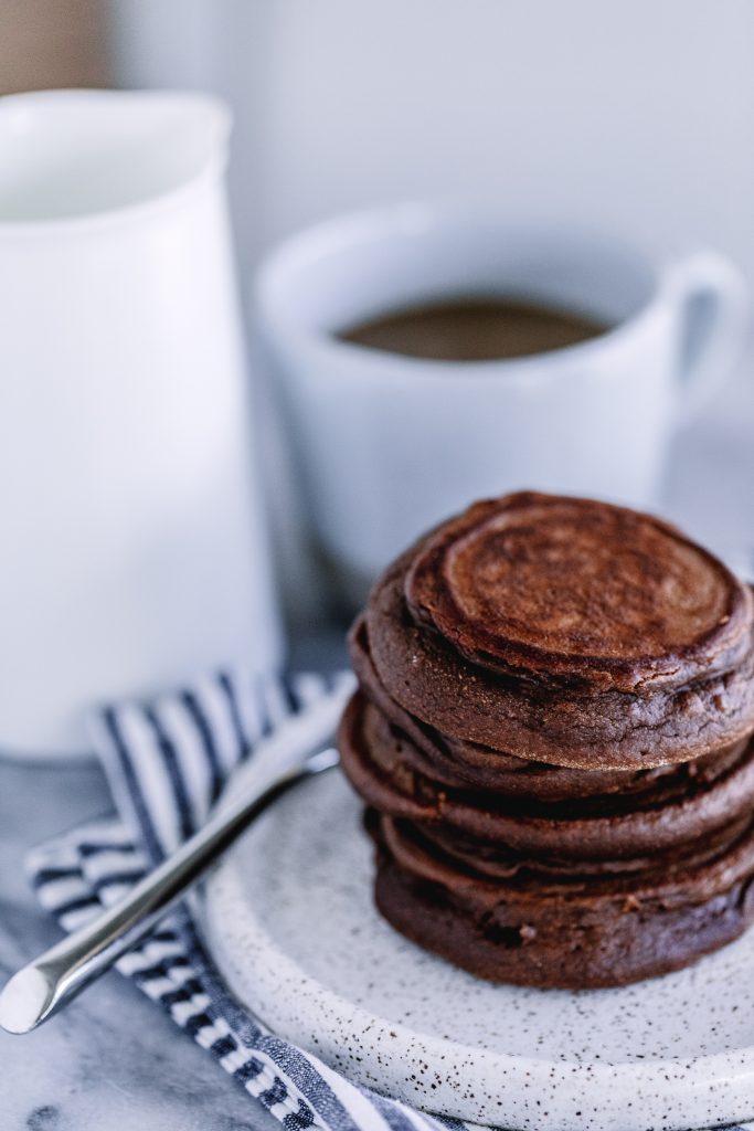 LeahsPlate 5 683x1024 - Chocolate Pancakes (gluten-free, dairy-free & sugar-free)