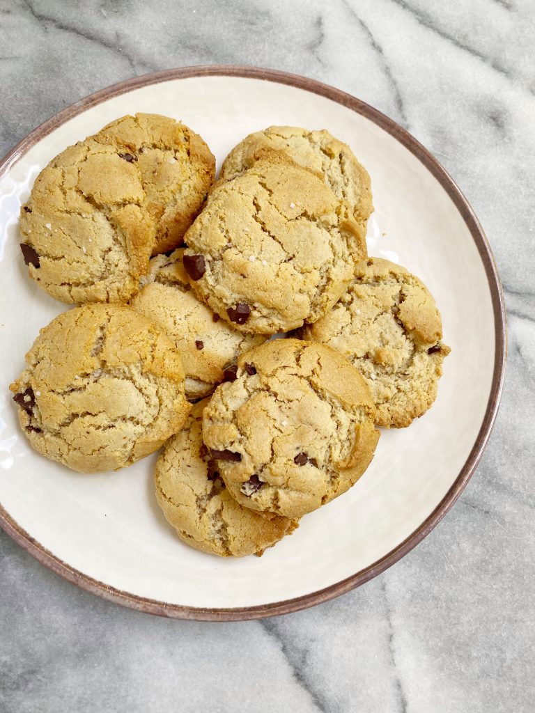 Maple Sea Salt Chocolate Chip Cookies 768x1024 - The Most AMAZING Vegan Maple Sea Salt Chocolate Chip Cookies!!