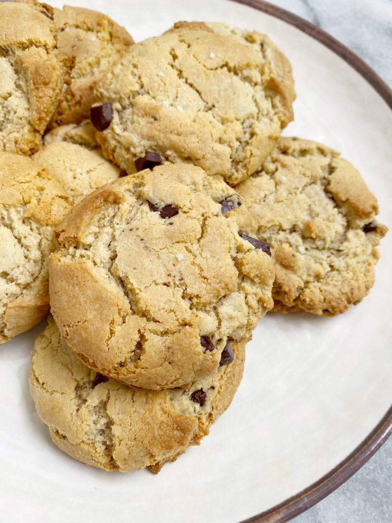 Maple Sea Salt Chocolate Chip Cookies3 768x1024 - The Most AMAZING Vegan Maple Sea Salt Chocolate Chip Cookies!!