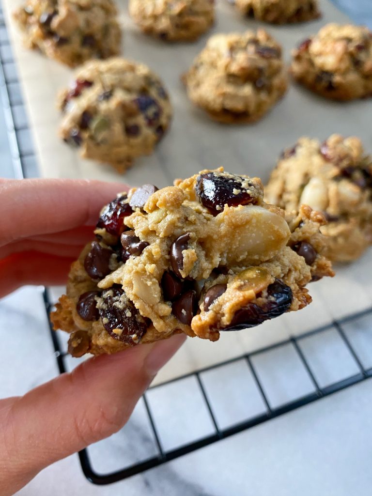 trail mix cookies3 768x1024 - Gluten-Free Trail Mix Breakfast Cookies!!