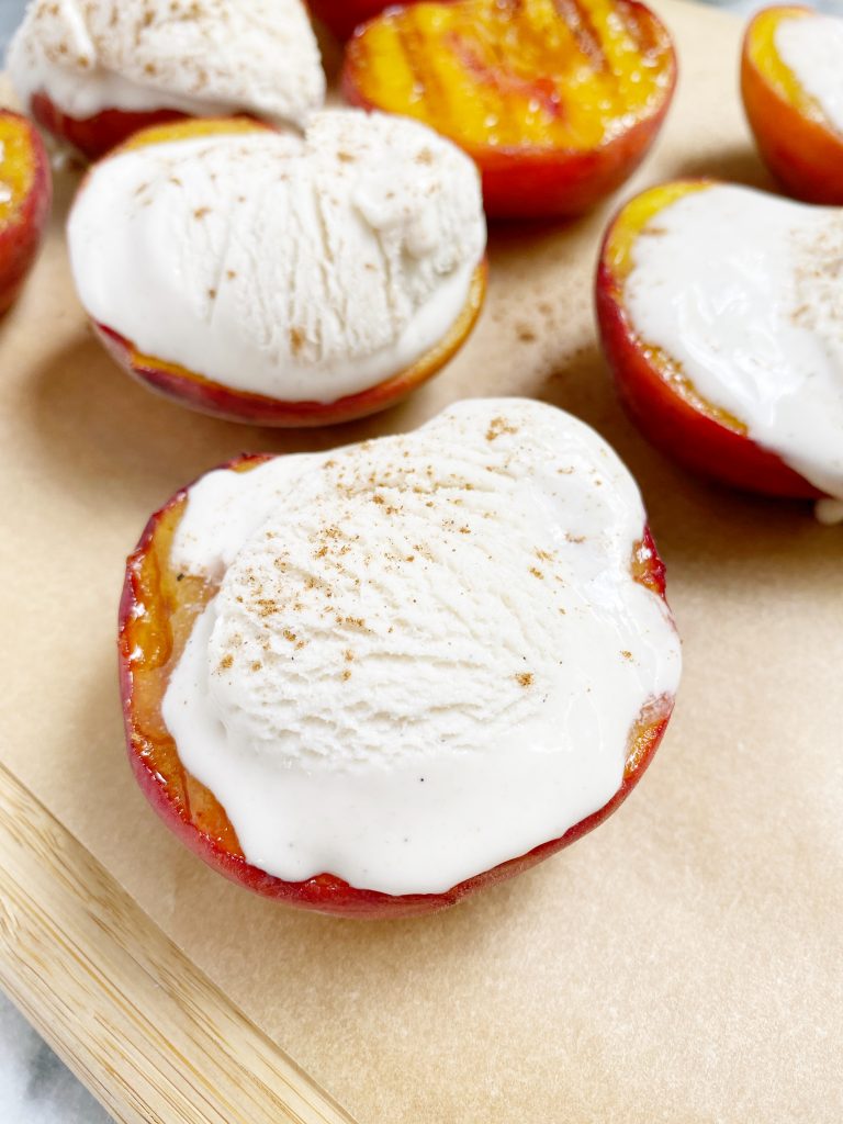 Post 2 Image 3 768x1024 - A quintessential summer dessert: grilled peaches with vanilla bean ice cream