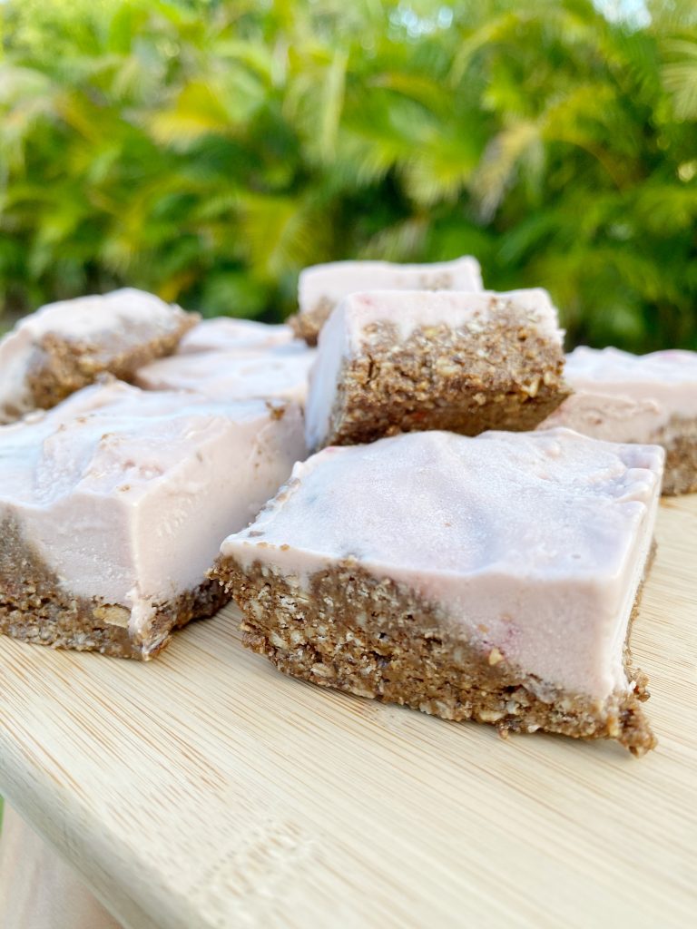 ice cream bars 2 768x1024 - Vegan Ice Cream Bars with a Granola Crust