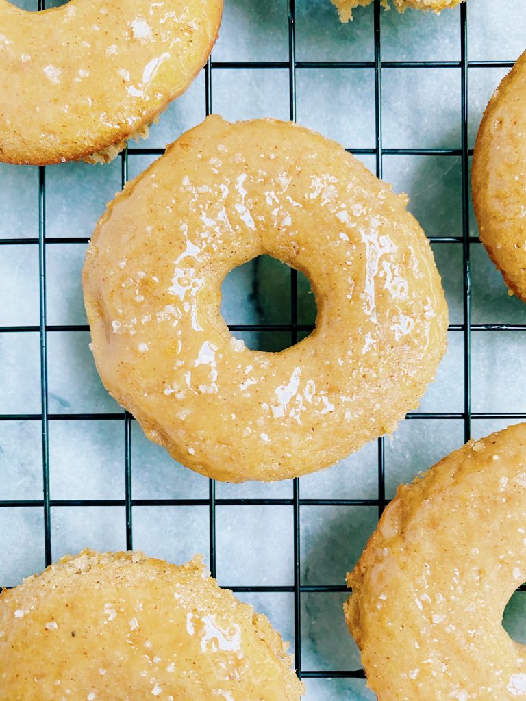 apple cider donut 768x1024 - Paleo Apple Cider Donuts with a Salted Caramel Glaze