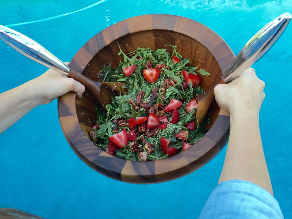 Summer Strawberry & Toasted Pecan Salad