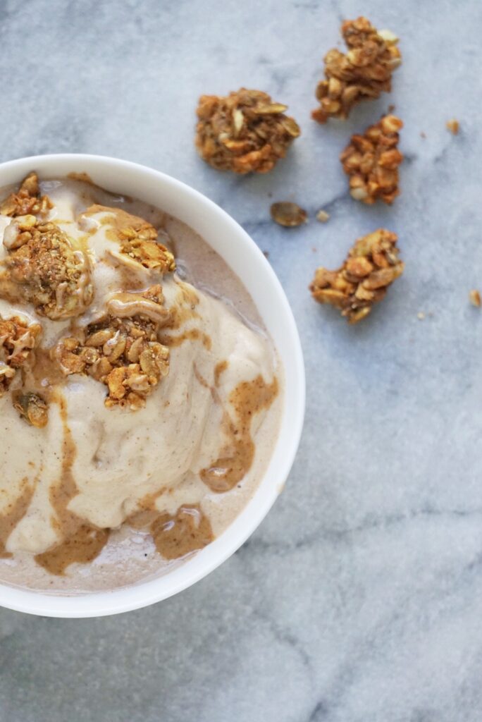 Banana Nut Butter Smoothie Bowl (Vegan & Gluten Free)