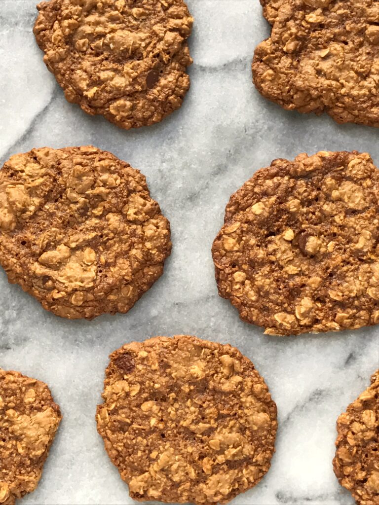 Flourless Chocolate Chip Oatmeal Cookies