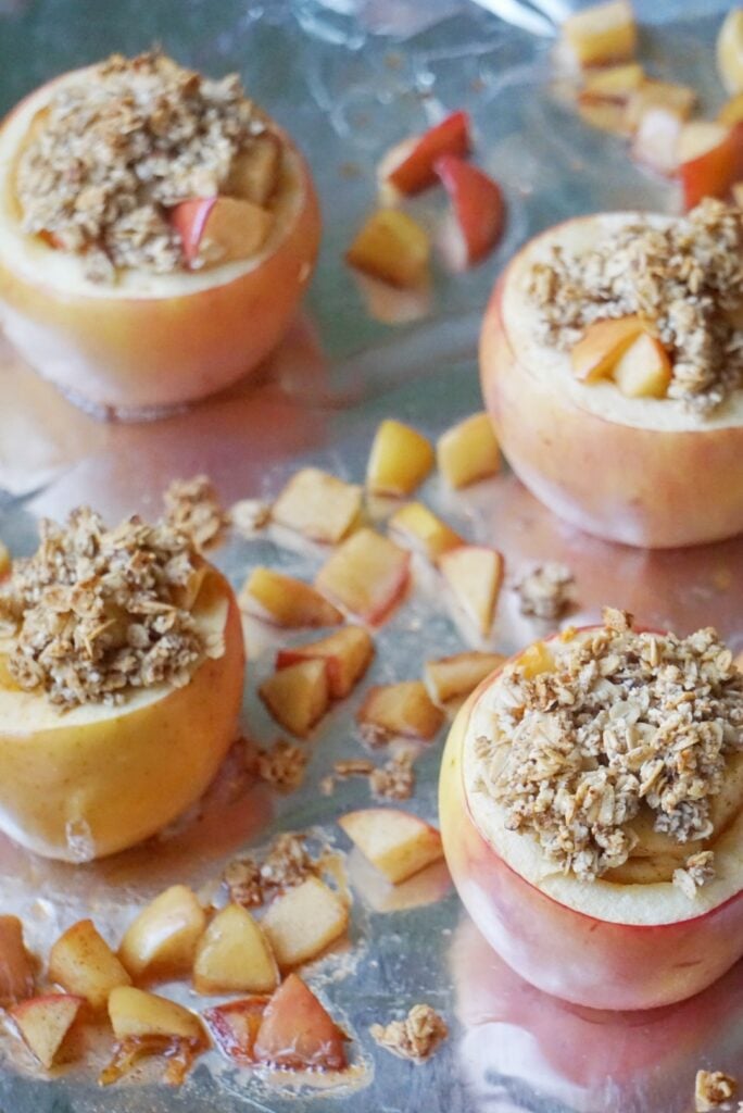 Apple Crumble Baked Apples