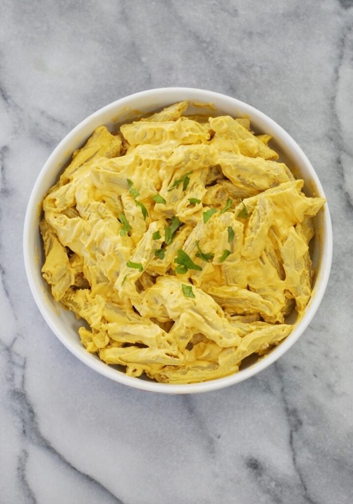 Lentil Pasta with a Butternut Squash Cashew Sauce