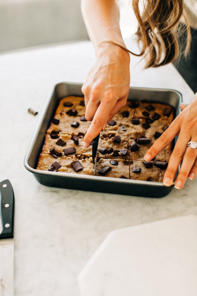 Paleo Chocolate Chunk Banana Bread Bars