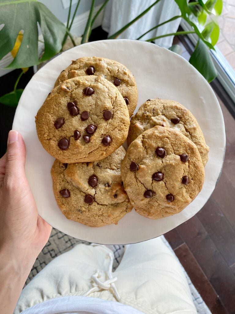 Vegan Gluten-Free Banana Bread Chocolate Chip Cookies