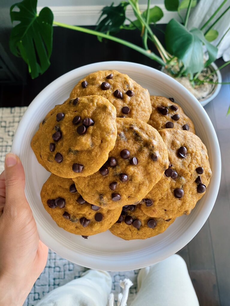 Chocolate Chip Pumpkin Cookies (gluten-free & dairy-free)