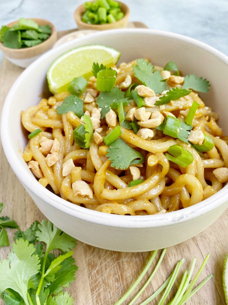 Vegan Spicy Peanut Butter Noodles