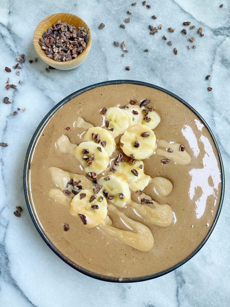 mocha cold brew smoothie bowl